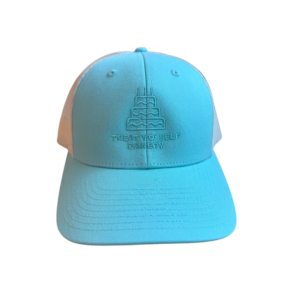 TrashyQweenz Merch 2026 Tiered Cake Embroidered Treat Yo' Self Bakery Trucker Hat Birthday Gift - Kdjoy TrashyQweenz Merch 2026 Tiered Cake Embroidered Treat Yo' Self Bakery Trucker Hat Birthday Gift - Kdjoy