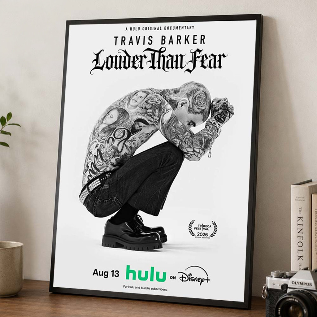 Travis Barker Louder Than Fear Documentary Movie Poster Blink-182 Merch Gift For Music Fans - Kdjoy