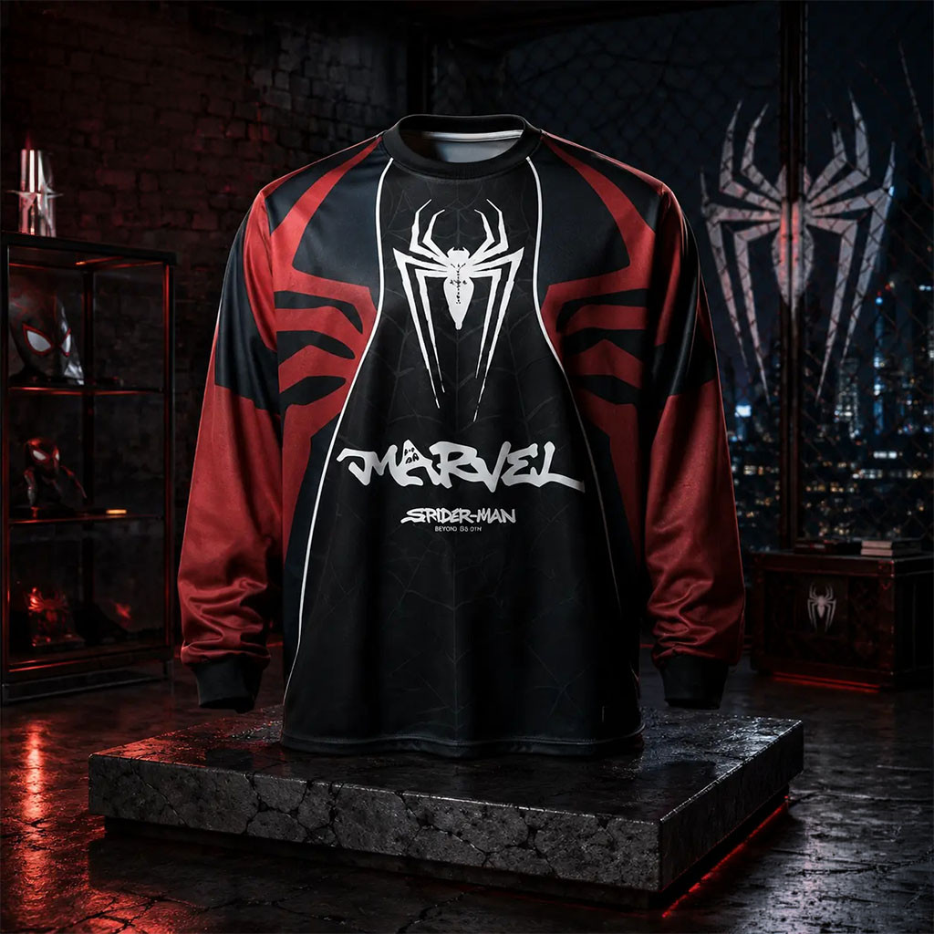 Travis Scott Cactus Jack x Spider-Man Brand New Day Long Sleeve Shirt Travis Scott Merch