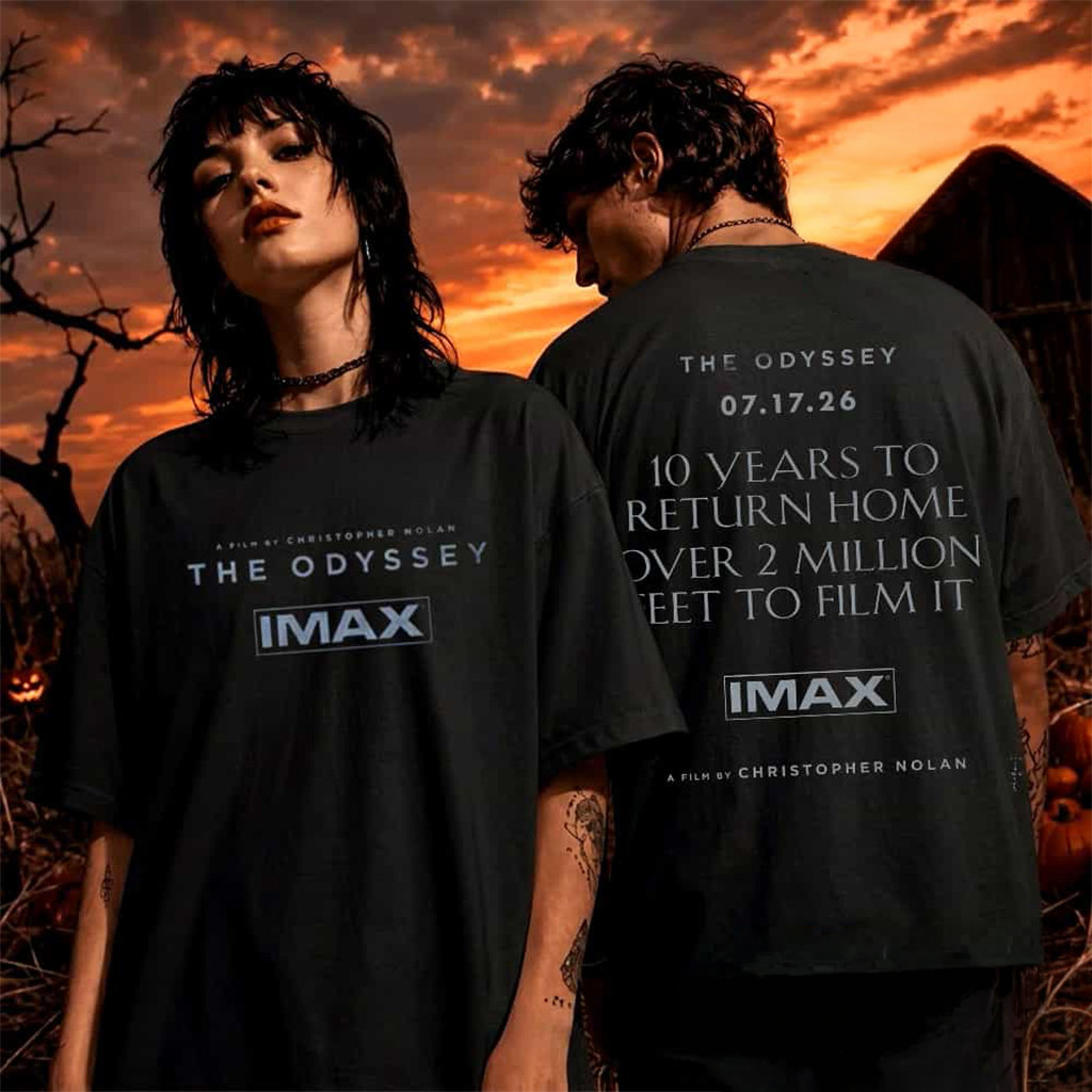 Travis Scott Merch Cactus Jack x The Odyssey IMAX 10 Years To Return Home Over 2 Million T-Shirt - Kdjoy