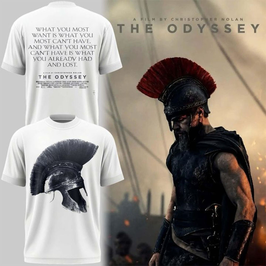 Travis Scott X The Odyssey Sirens 2026 T-Shirt White The Odyssey Merch Movie Fan Clothing - Kdjoy Travis Scott X The Odyssey Sirens 2026 T-Shirt White The Odyssey Merch Movie Fan Clothing - Kdjoy