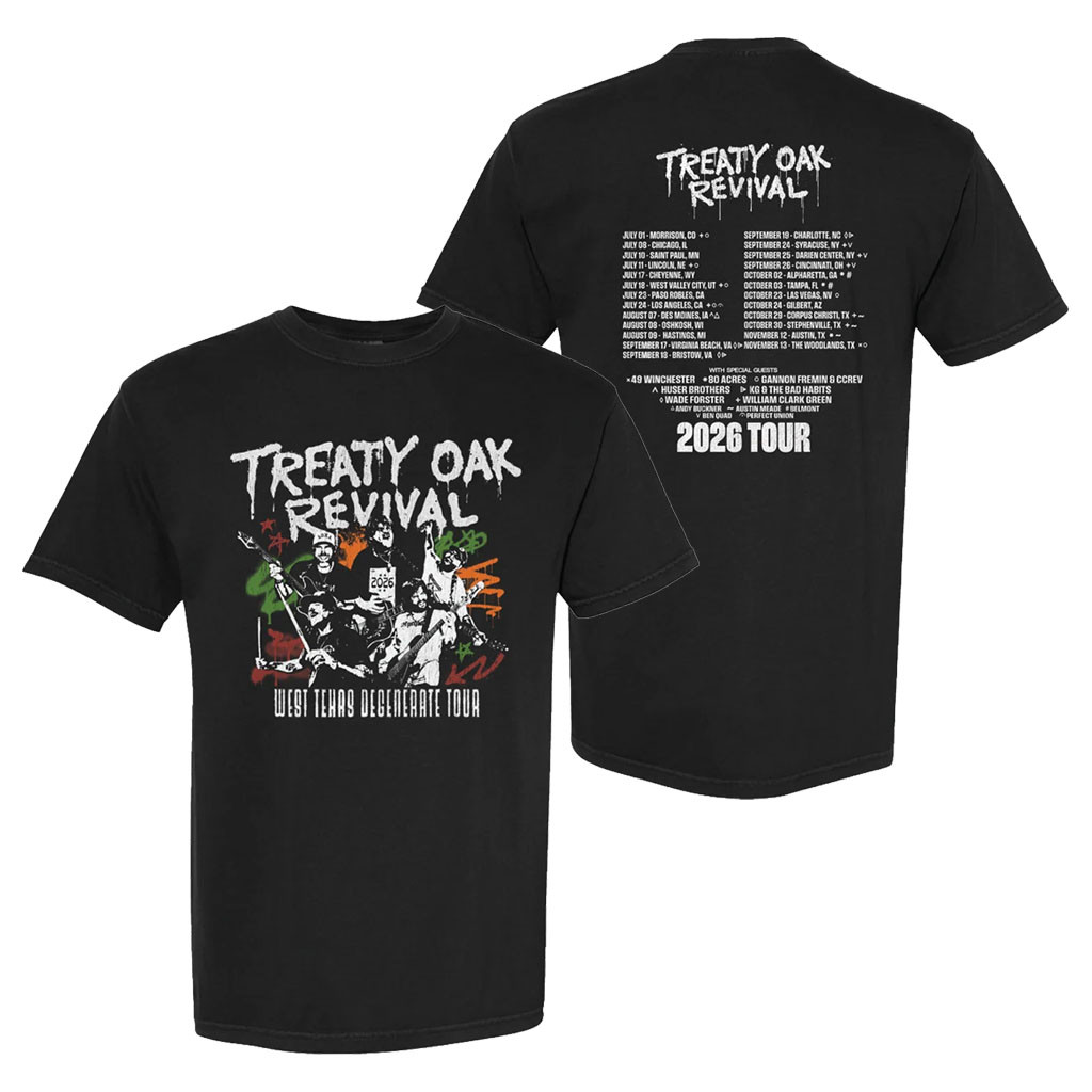 Treaty Oak Revival Merch Treaty Oak Revival 2026 Tour T-Shirt Leg 2 Shirt Gift For Rock Fans - Kdjoy