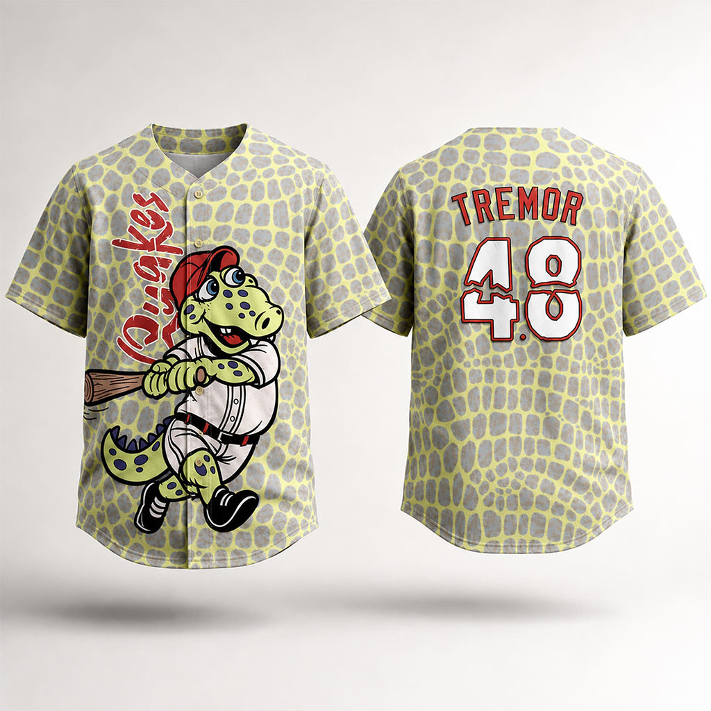 Tremor #48 2026 RC Quakes Dino Night Jersey RC Quakes Merch Gifts For Fans - Kdjoy