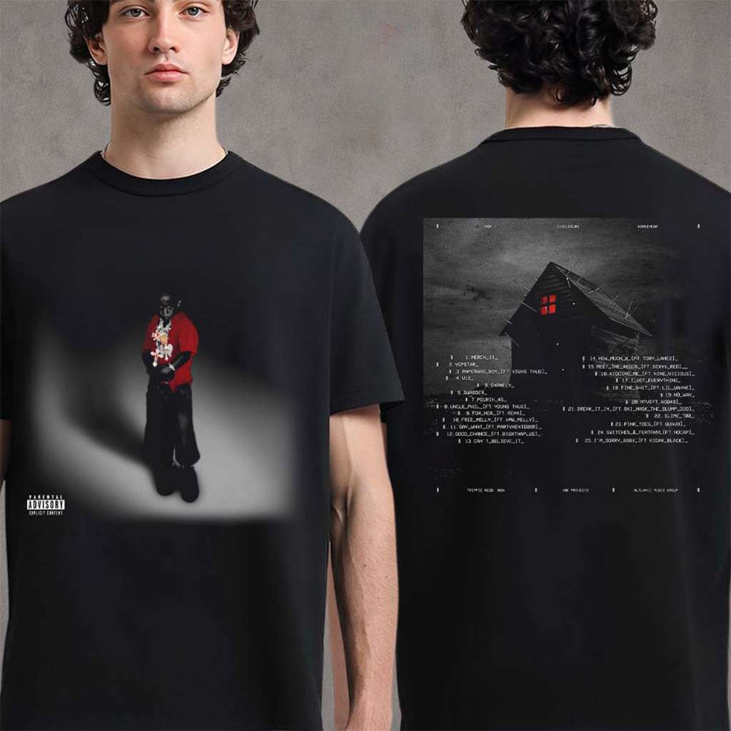 Trippie Redd DNA Album Cover With Tracklist T-Shirt Trippie Redd Merch Gifts For Rock Fan - Kdjoy