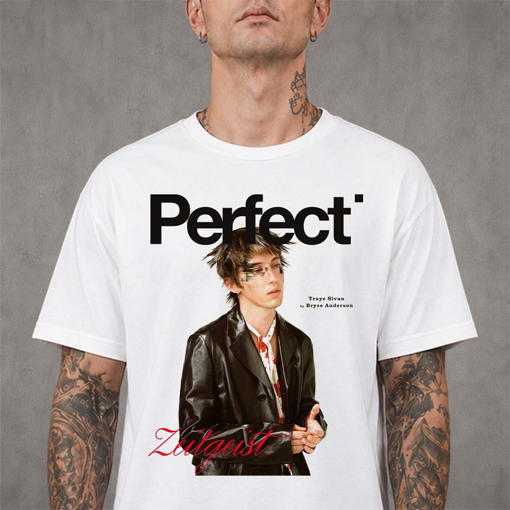 Troye Sivan Graces The Cover Of Perfect Magazine 2026 Zeitgeist T-Shirt Troye Sivan Merch - Kdjoy