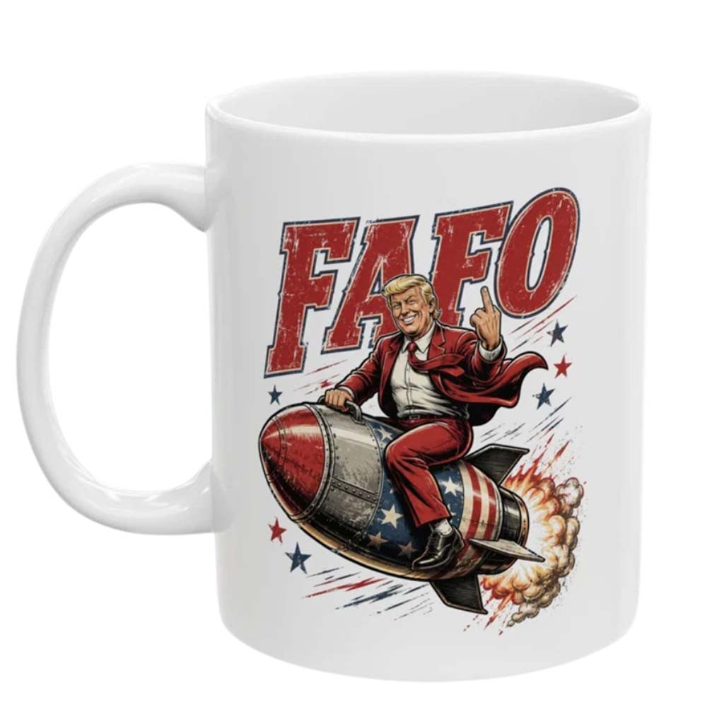 Trump FAFO Mug Donald Trump Middle Finger Coffee Cup Funny Gift For Trump Supporter - Kdjoy