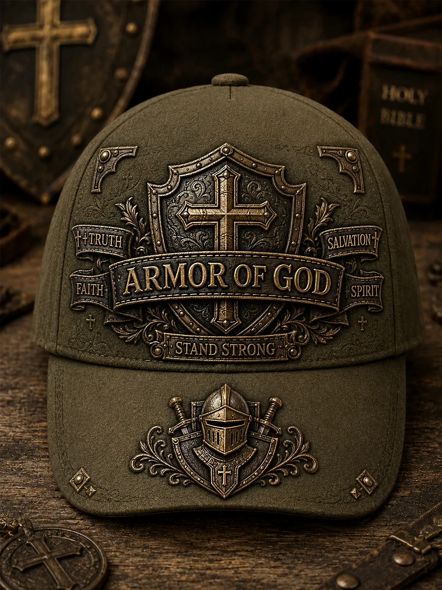 Truth Faith Armor Of God Salvation Spirit Stand Strong Hat Christian Faith Merch Top Gift - Kdjoy