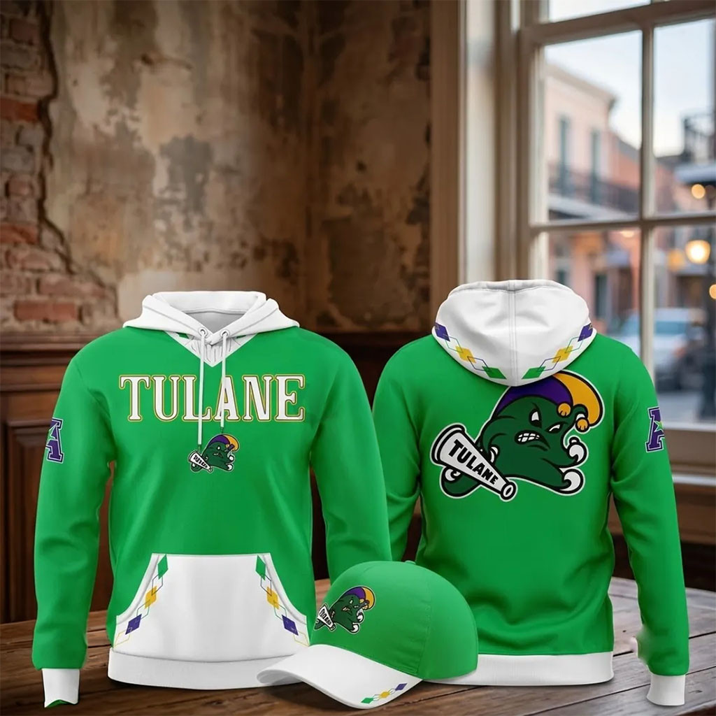 Tulane Green Wave Merch 2026 City Edition Mardi Gras Hoodie Good Gifts For Boyfriend - Kdjoy