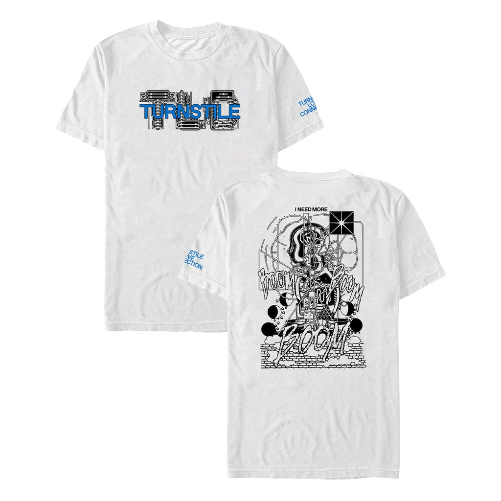 Turnstile Merch 2026 TLC Boom White T-Shirt Best Gifts For Rock Music Lovers - Kdjoy