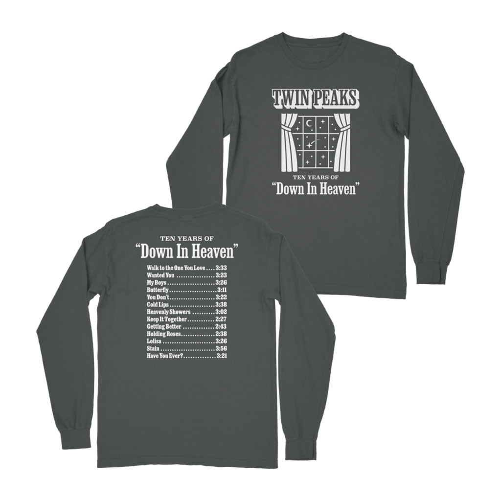 Twin Peaks Merch 2026 Window Curtain Long Sleeve Shirt Ten Years Of Down In Heaven Merch - Kdjoy