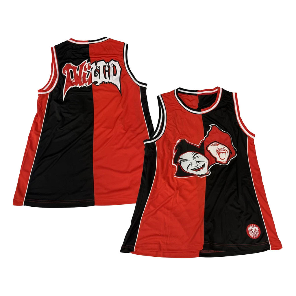 Twiztid Merch 2026 Red And Black Split Color Twiztid Mostasteless Basketball Jersey Fan Gifts - Kdjoy Twiztid Merch 2026 Red And Black Split Color Twiztid Mostasteless Basketball Jersey Fan Gifts - Kdjoy