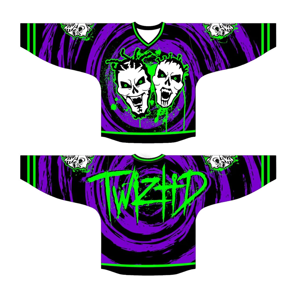 Twiztid Merch 2026 Twiztid WICKED Faces And Spiral Hockey Jersey Present For Him - Kdjoy