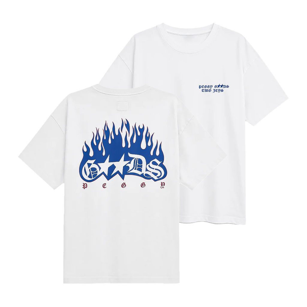 TwoJeys Merch 2026 Peggy Goods X TwoJeys Flames T-Shirt White Gift Ideas For Friends - Kdjoy TwoJeys Merch 2026 Peggy Goods X TwoJeys Flames T-Shirt White Gift Ideas For Friends - Kdjoy