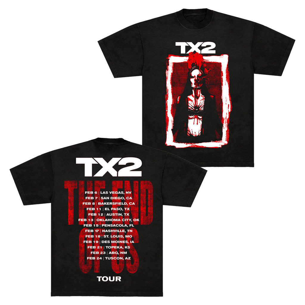 TX2 Merch 2026 End Of Us Tour T-Shirt TX2 Concert Merch Gift Ideas For Music Lovers - Kdjoy
