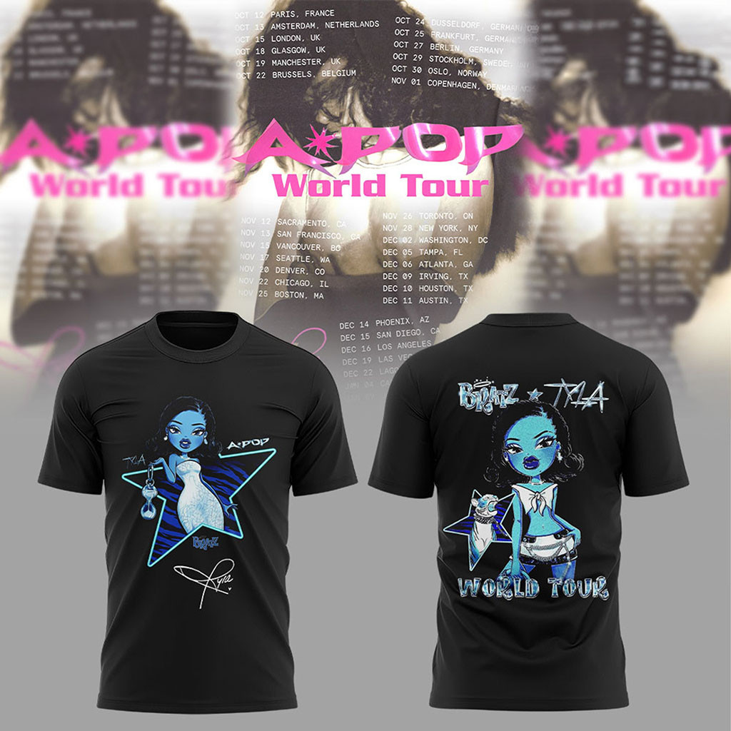 Tyla APOP World Tour 2026 Tour T-Shirt Signed Tyla Merch Presents For Music Lovers - Kdjoy