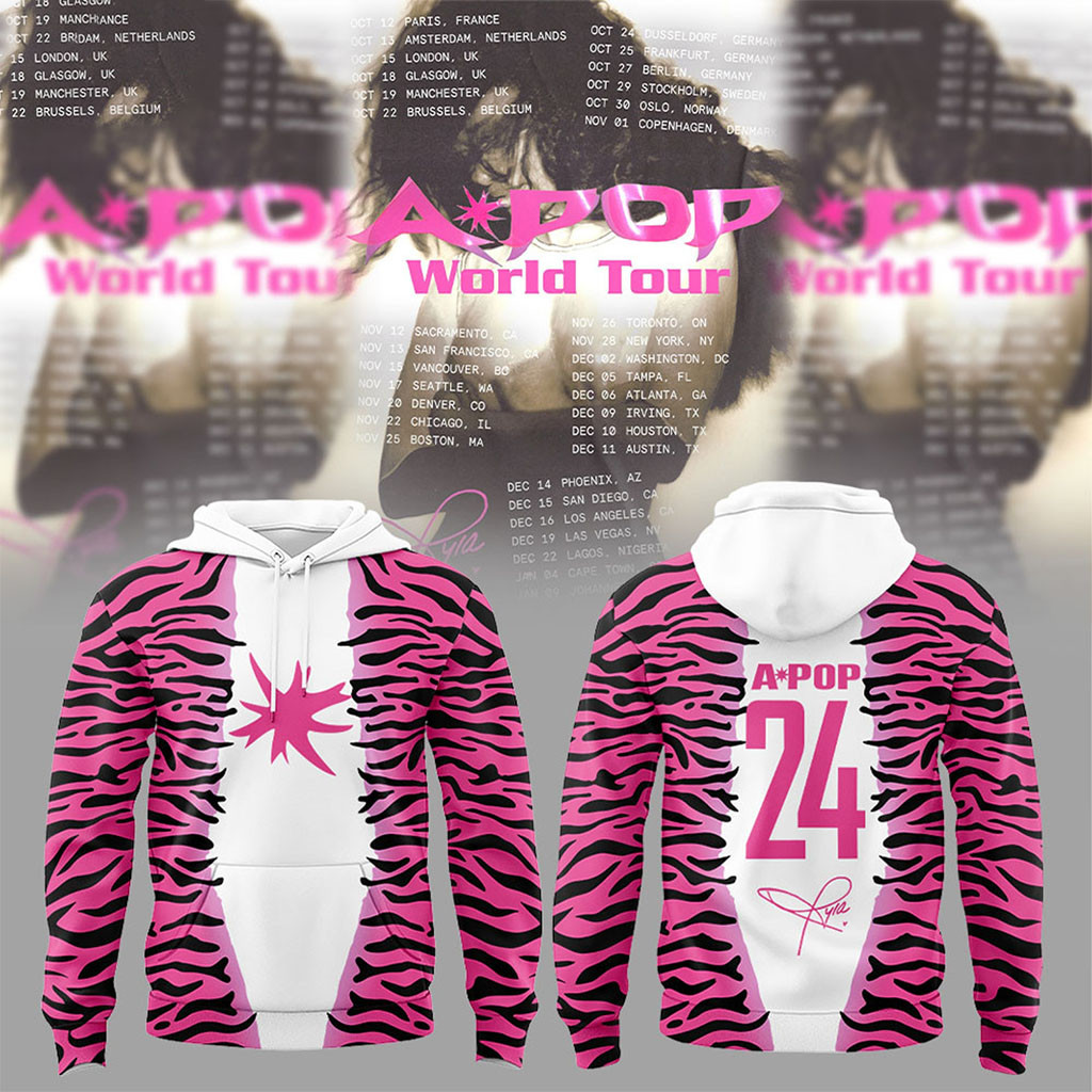Tyla Merch APOP World Tour 2026 Signature Hoodie Tyla Concert Merch Best Gift For Music Lovers - Kdjoy Tyla Merch APOP World Tour 2026 Signature Hoodie Tyla Concert Merch Best Gift For Music Lovers - Kdjoy