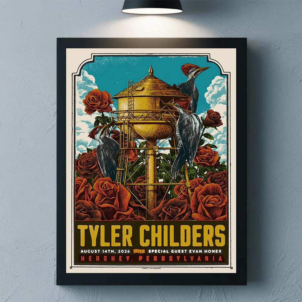 Tyler Childers Hershey PA 2026 Event Poster Tyler Childers Merch Wall Art And Decor - Kdjoy