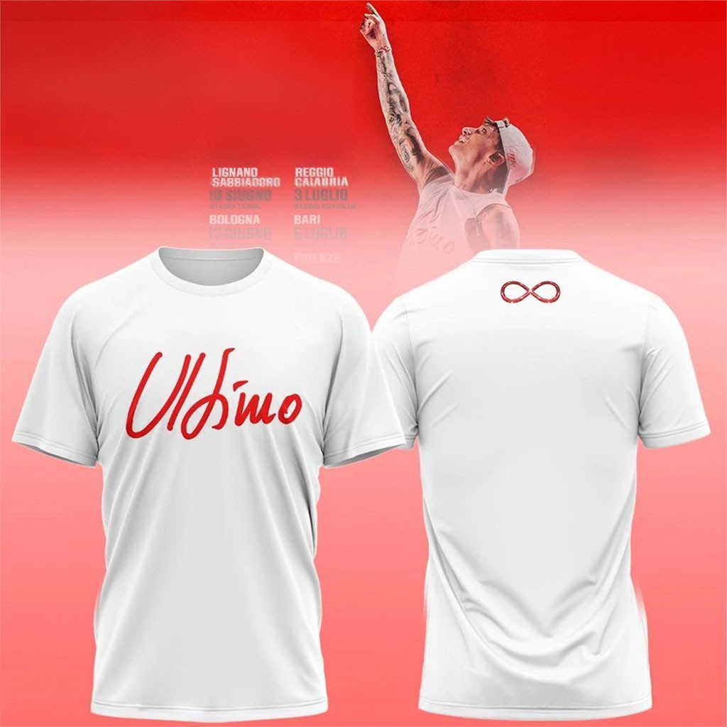 Ultimo Stadi 2027 La Favola Continua Logo Shirt White Ultimo Merch Presents For Music Lovers - Kdjoy Ultimo Stadi 2027 La Favola Continua Logo Shirt White Ultimo Merch Presents For Music Lovers - Kdjoy