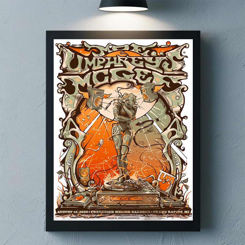 Umphrey's McGee Grand Rapids MI 2026 Event Gig Poster Umphrey's McGee Merch Rock Fan Gifts - Kdjoy