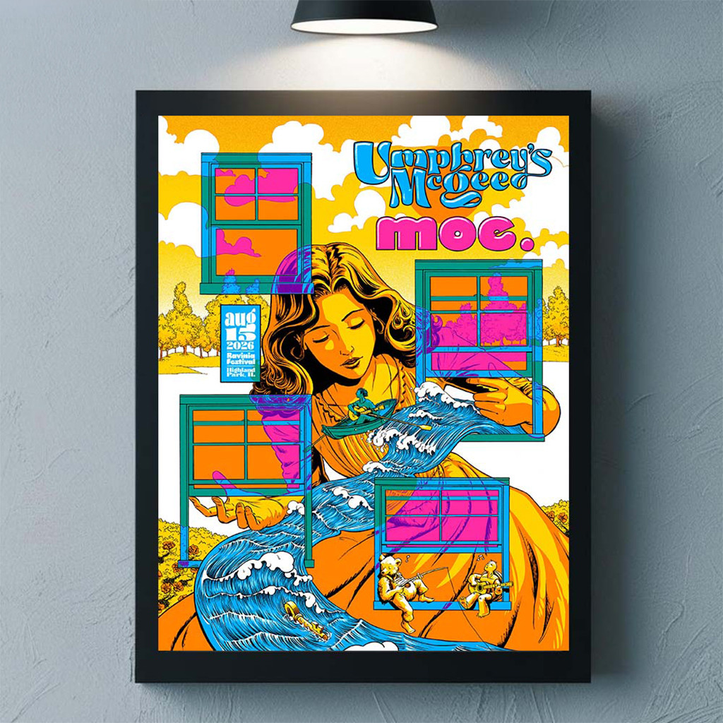 Umphrey's McGee Ravinia Festival 2026 Event Poster Umphrey's McGee Merch Home Decor - Kdjoy