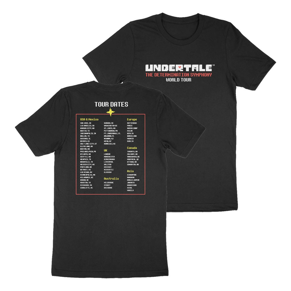 Undertale Symphony Merch 2026 Undertale World Tour T-Shirt Gaming Music Concert Outfits - Kdjoy Undertale Symphony Merch 2026 Undertale World Tour T-Shirt Gaming Music Concert Outfits - Kdjoy