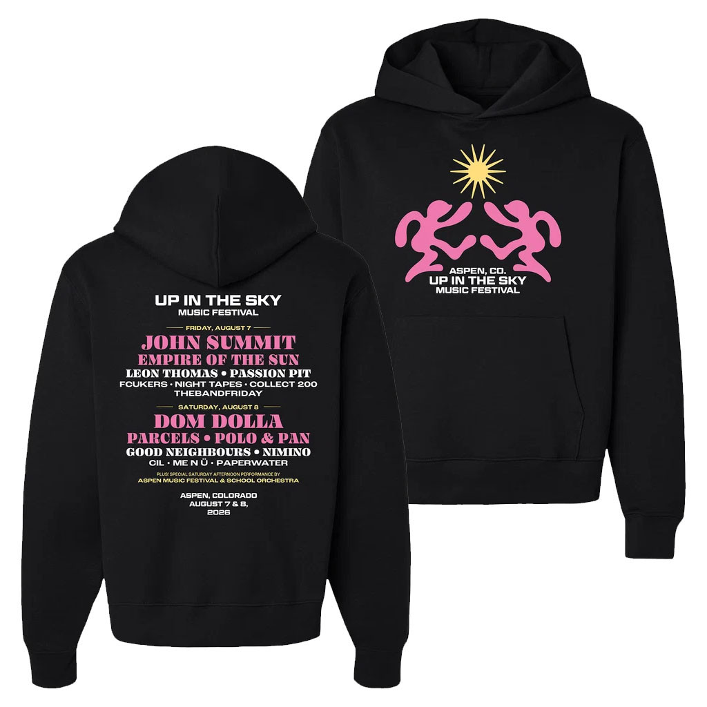 Up In The Sky Music Festival Merch 2026 Dancing Lineup Hoodie Concert Outfits Gift For Fans - Kdjoy