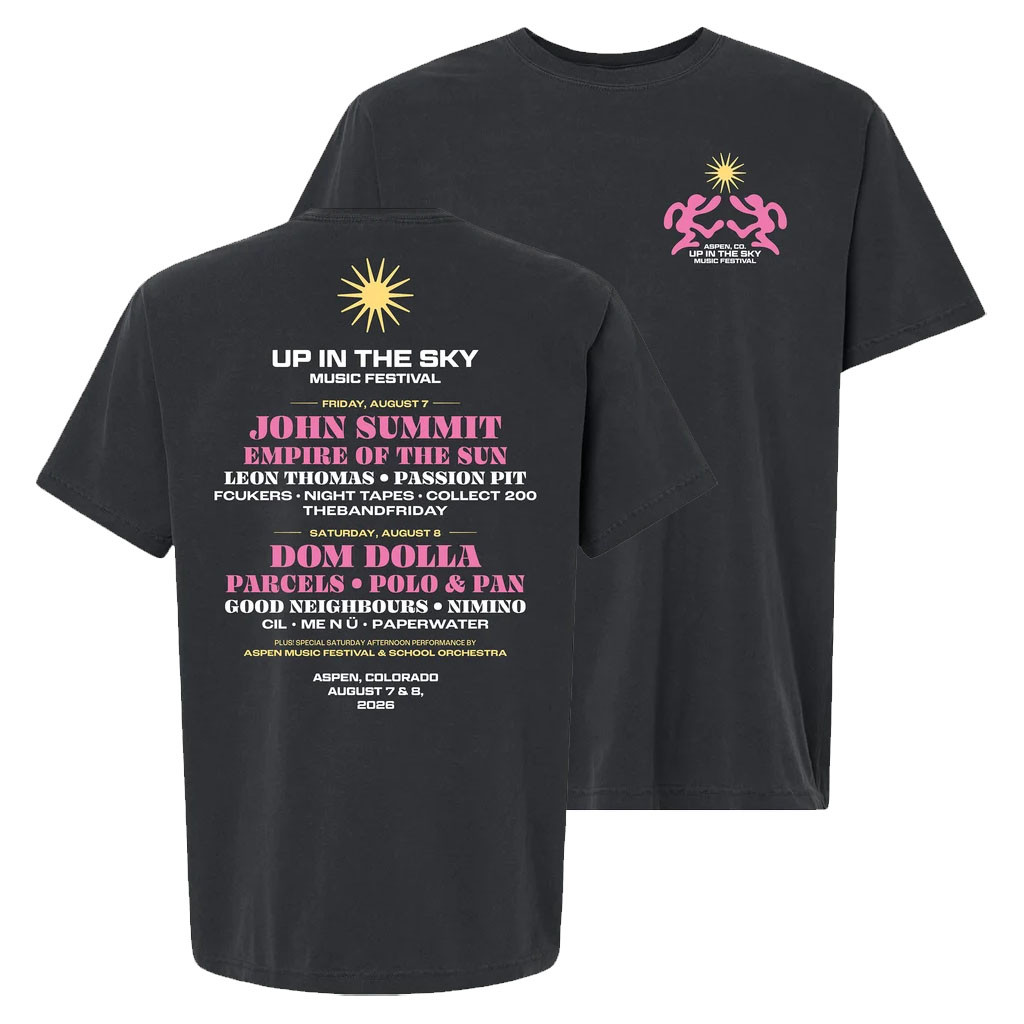 Up In The Sky Music Festival Merch 2026 Dancing Lineup T-Shirt Present For Music Lovers - Kdjoy