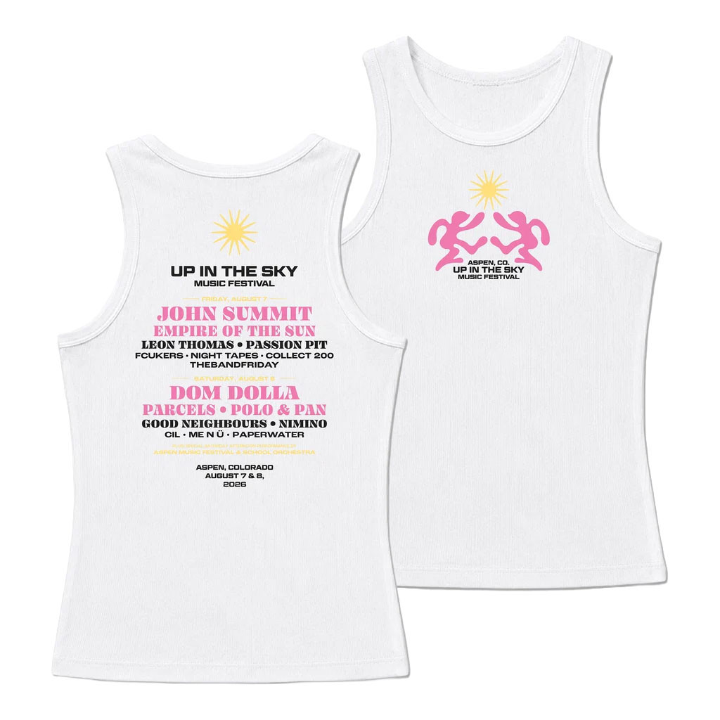 Up In The Sky Music Festival Merch 2026 Dancing Lineup Tank Top Best Gift For Wife - Kdjoy