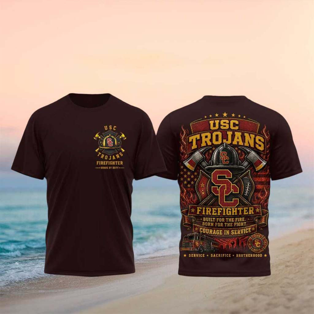 USC Trojans Firefighter Helmet Built For The Fire T-Shirt USC Trojans Merch Gift for Fans USC Trojans Firefighter Helmet Built For The Fire T-Shirt USC Trojans Merch Gift for Fans