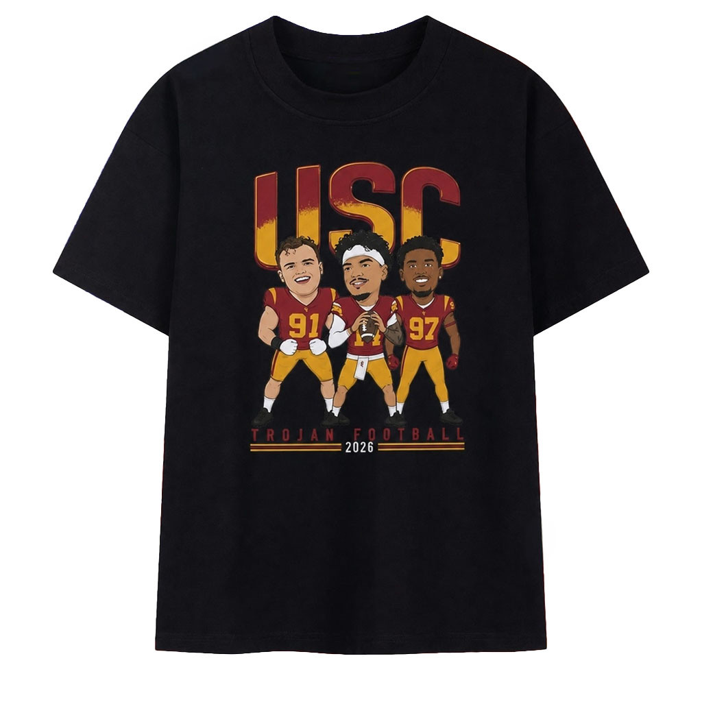 USC Trojans Football 2026 Caricature Players Shirt USC Trojans Merch Present For Fans - Kdjoy USC Trojans Football 2026 Caricature Players Shirt USC Trojans Merch Present For Fans - Kdjoy