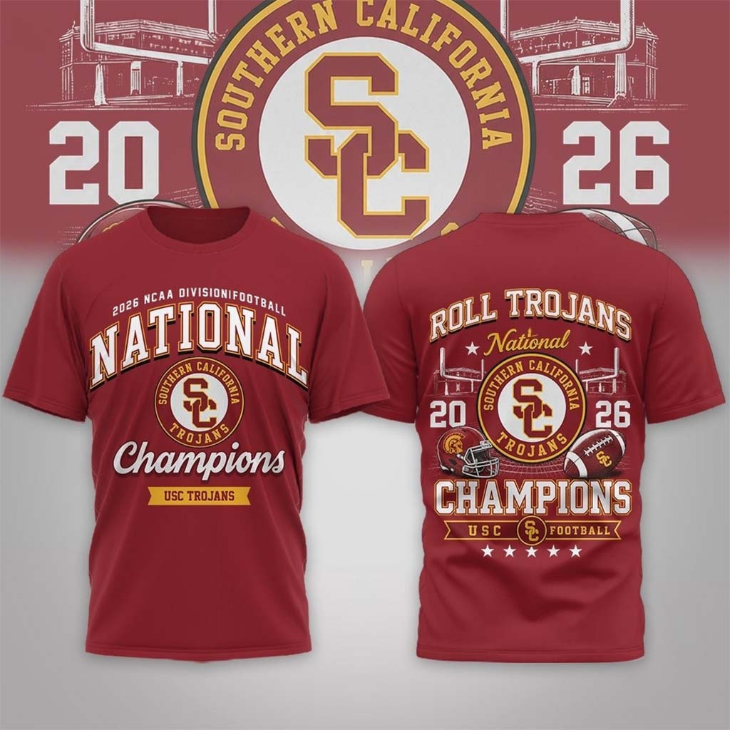 USC Trojans Road to Glory 2026 Football Champions T-Shirt USC Trojans Merch Gift For Fans - Kdjoy USC Trojans Road to Glory 2026 Football Champions T-Shirt USC Trojans Merch Gift For Fans - Kdjoy