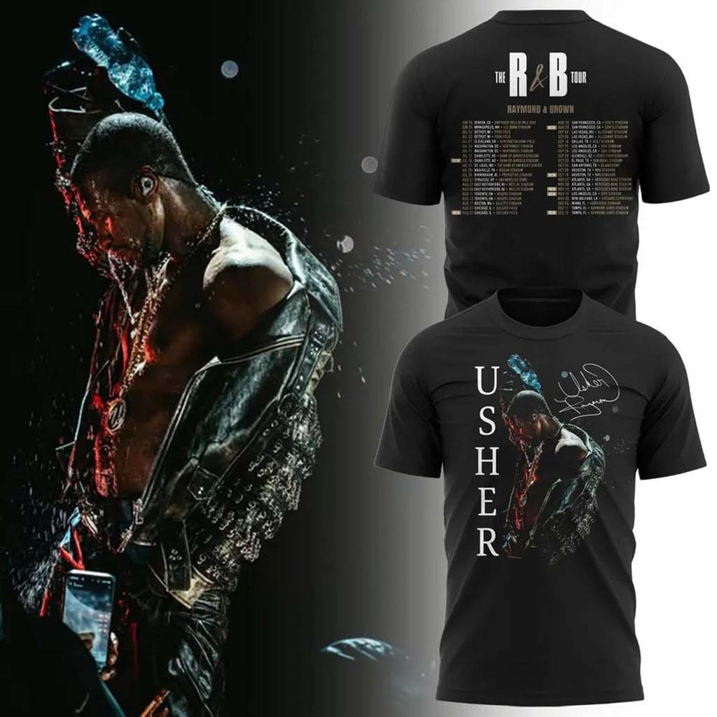 Usher X Chris Brown Merch Raymond And Brown Tour 2026 T-Shirt The R&B Tour Merch Gift For Fans - Kdjoy Usher X Chris Brown Merch Raymond And Brown Tour 2026 T-Shirt The R&B Tour Merch Gift For Fans - Kdjoy