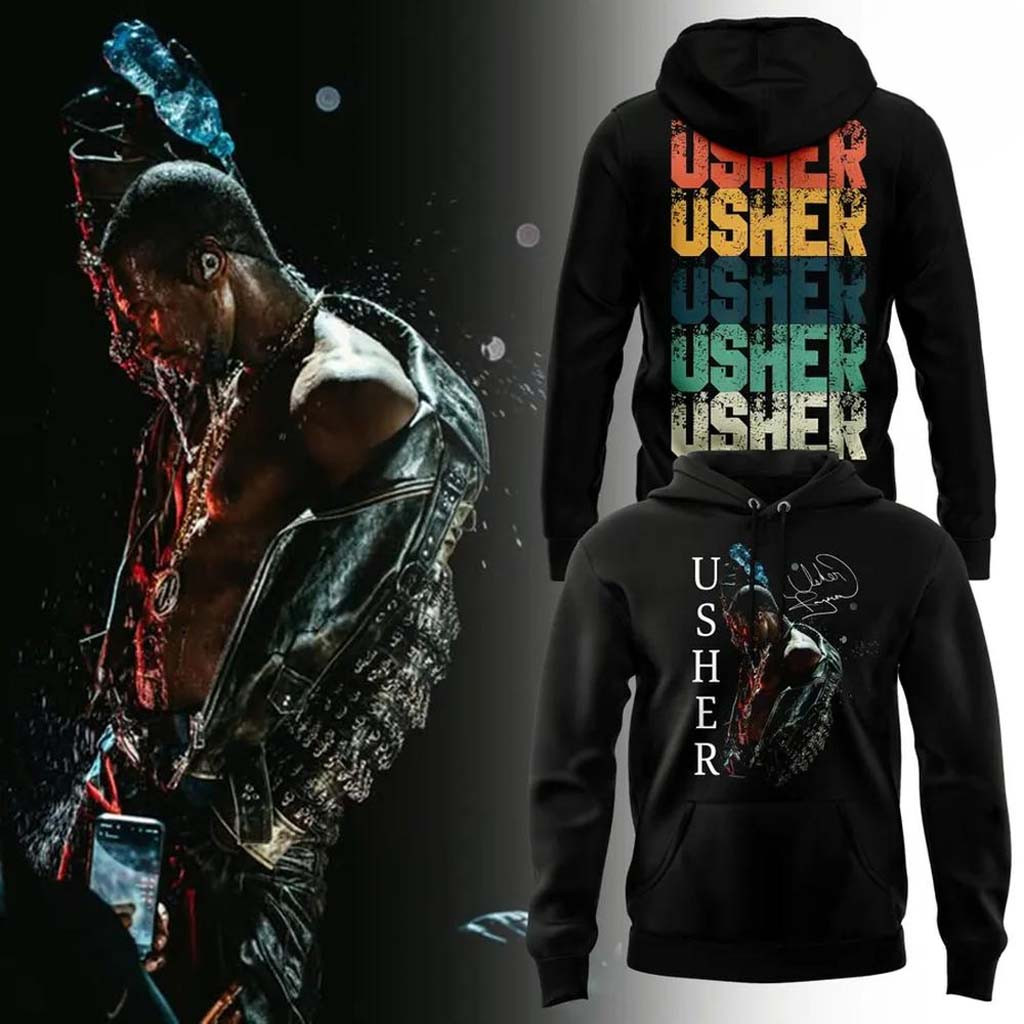 Usher X Chris Brown Raymond And Brown Tour 2026 Hoodie R&B Tour Merch Team Usher Apparel - Kdjoy Usher X Chris Brown Raymond And Brown Tour 2026 Hoodie R&B Tour Merch Team Usher Apparel - Kdjoy