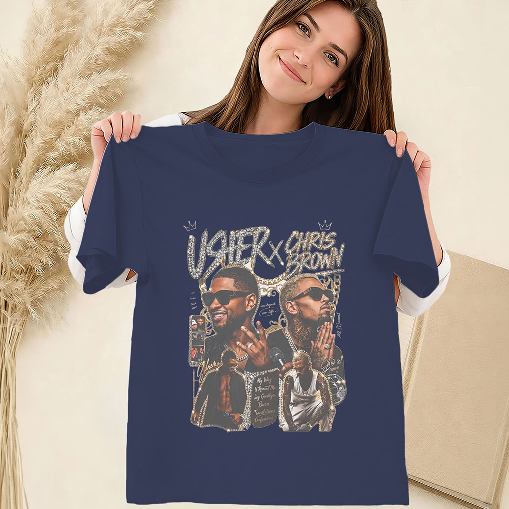Usher X Chris Brown Shirt 2026 R&B Tour Fan Tee Gifts For Music Fans - Kdjoy