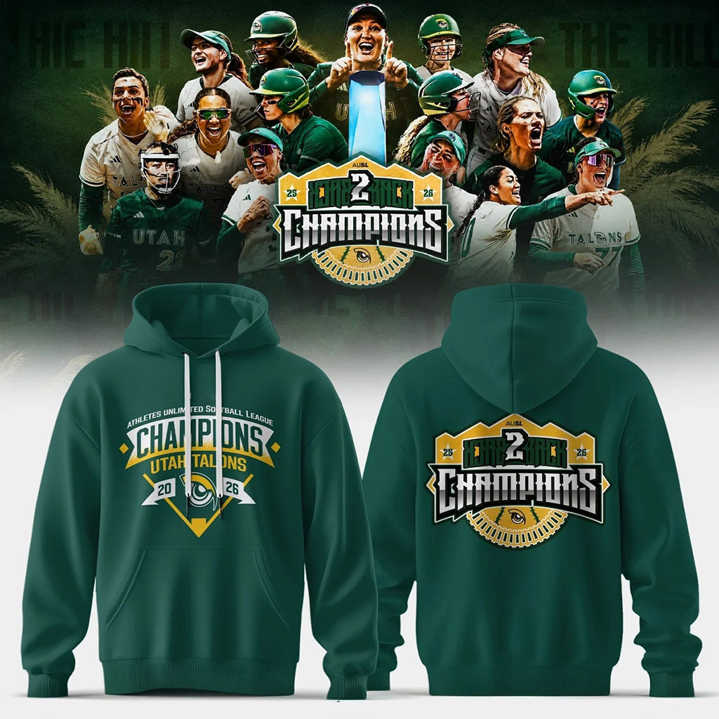Utah Talons AUSL 2026 Champions Hoodie Utah Talons Merch Gift For Softball Lovers - Kdjoy