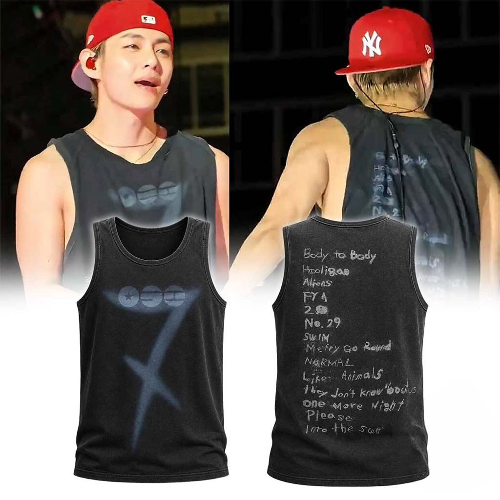 V BTS Arirang Pop Up Tank Top BTS World Tour Merch 2026 Gift For Army Kpop Fans - Kdjoy
