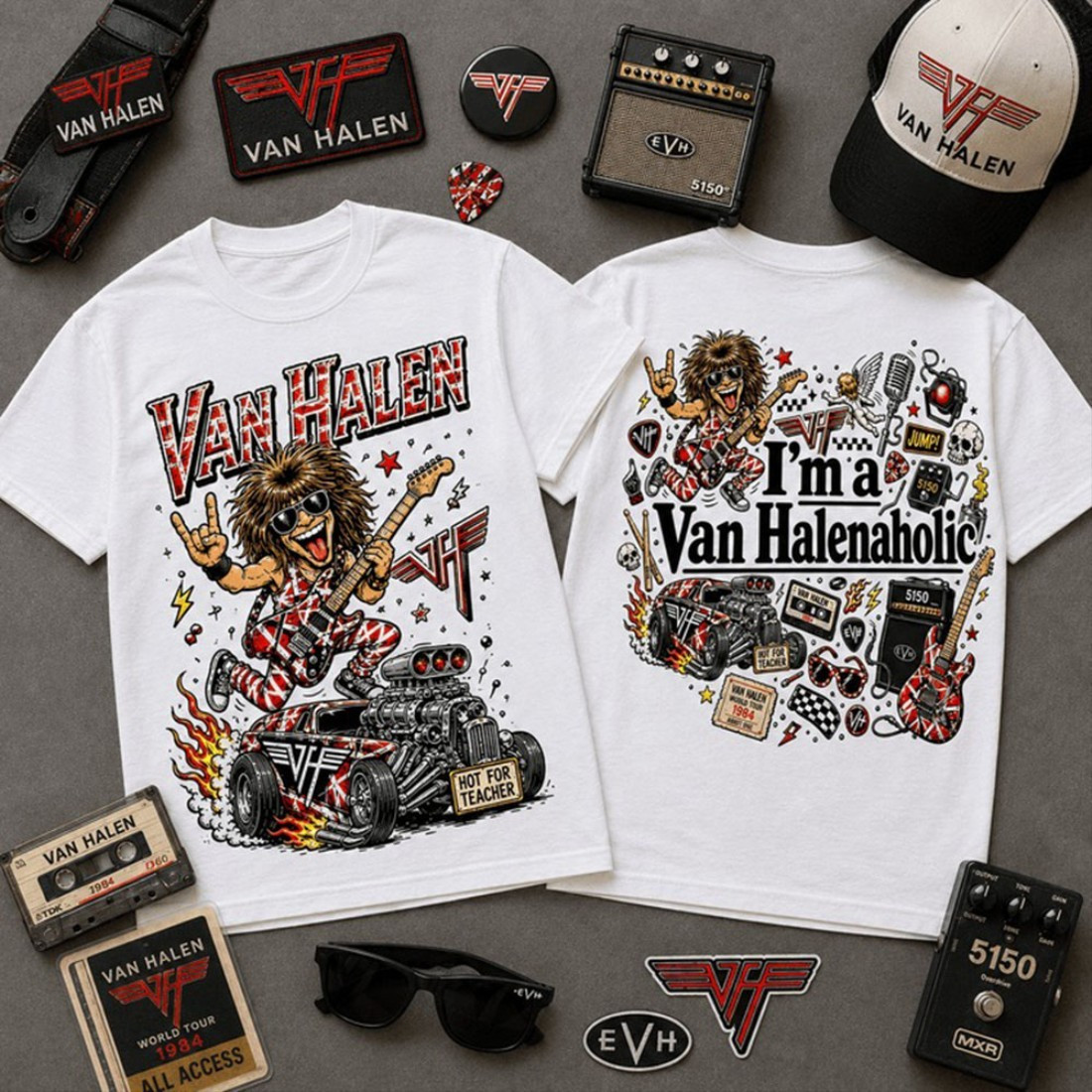 Van Halen Merch I'm a Van Halen Aholic Vintage Shirt Gift Ideas For Rock Fan - Kdjoy Van Halen Merch I'm a Van Halen Aholic Vintage Shirt Gift Ideas For Rock Fan - Kdjoy
