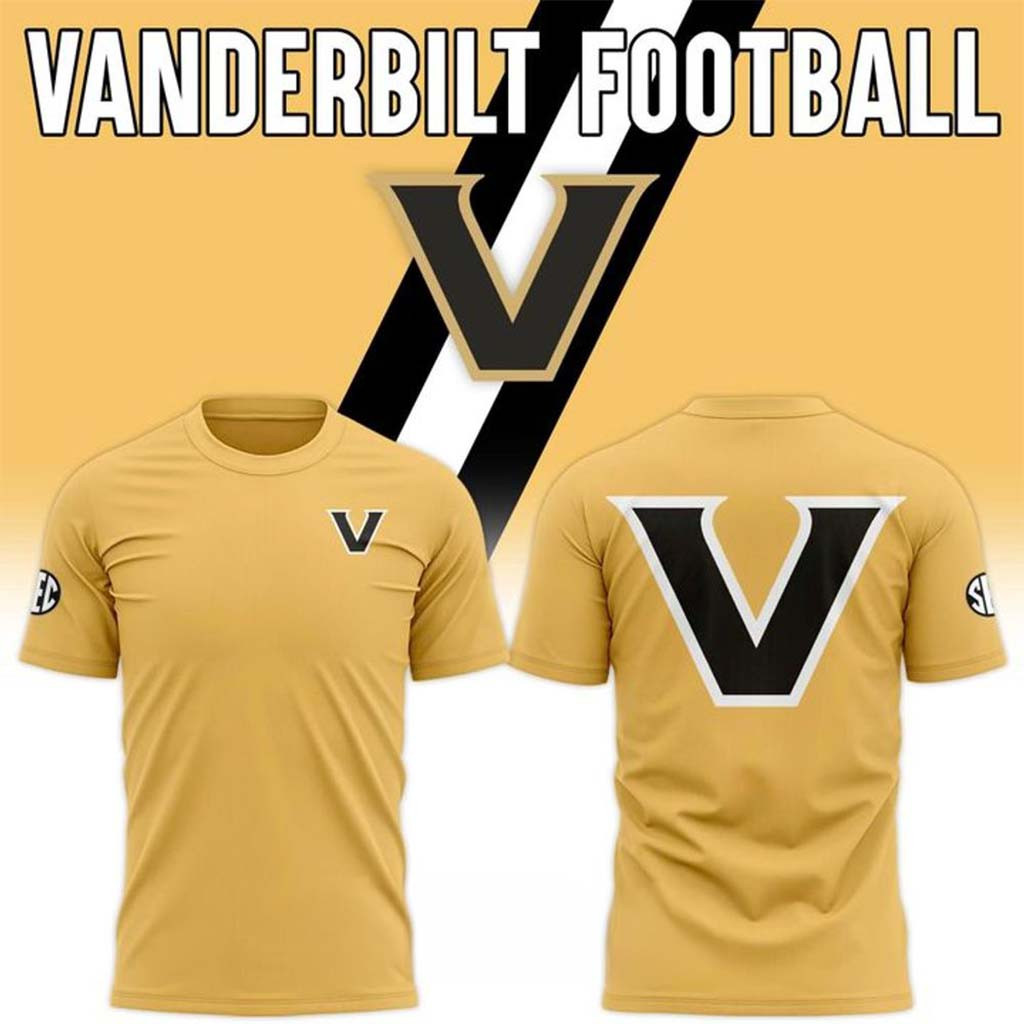 Vanderbilt Commodores Football Gold 2026 Special Shirt Commodores Merch Gift For Brothers - Kdjoy