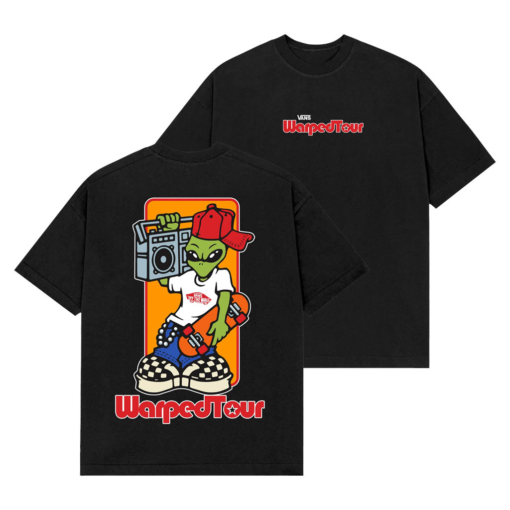 Vans Warped Tour Montreal Merch 2026 Alien T-Shirt Rock Music Festival Outfits Gifts For Fans - Kdjoy