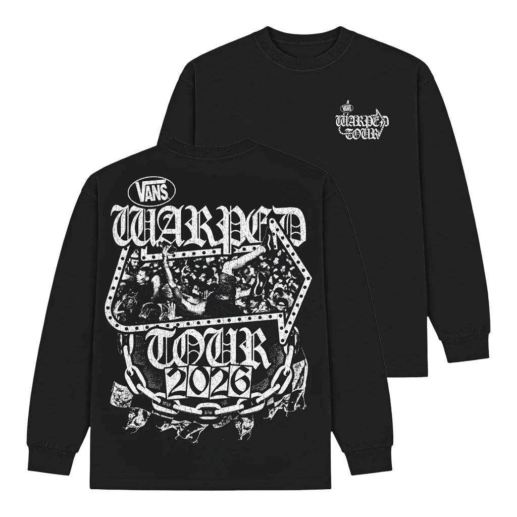 Vans Warped Tour Montreal Merch 2026 Crowd Control Long Sleeve Shirt Black Gift For Fans - Kdjoy Vans Warped Tour Montreal Merch 2026 Crowd Control Long Sleeve Shirt Black Gift For Fans - Kdjoy