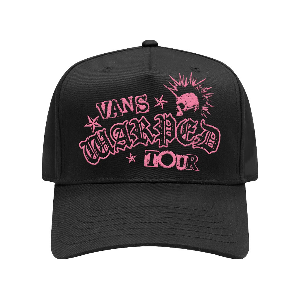 Vans Warped Tour Montreal Merch 2026 Pink Is Punk Black Hat Concert Outfits For Fans - Kdjoy