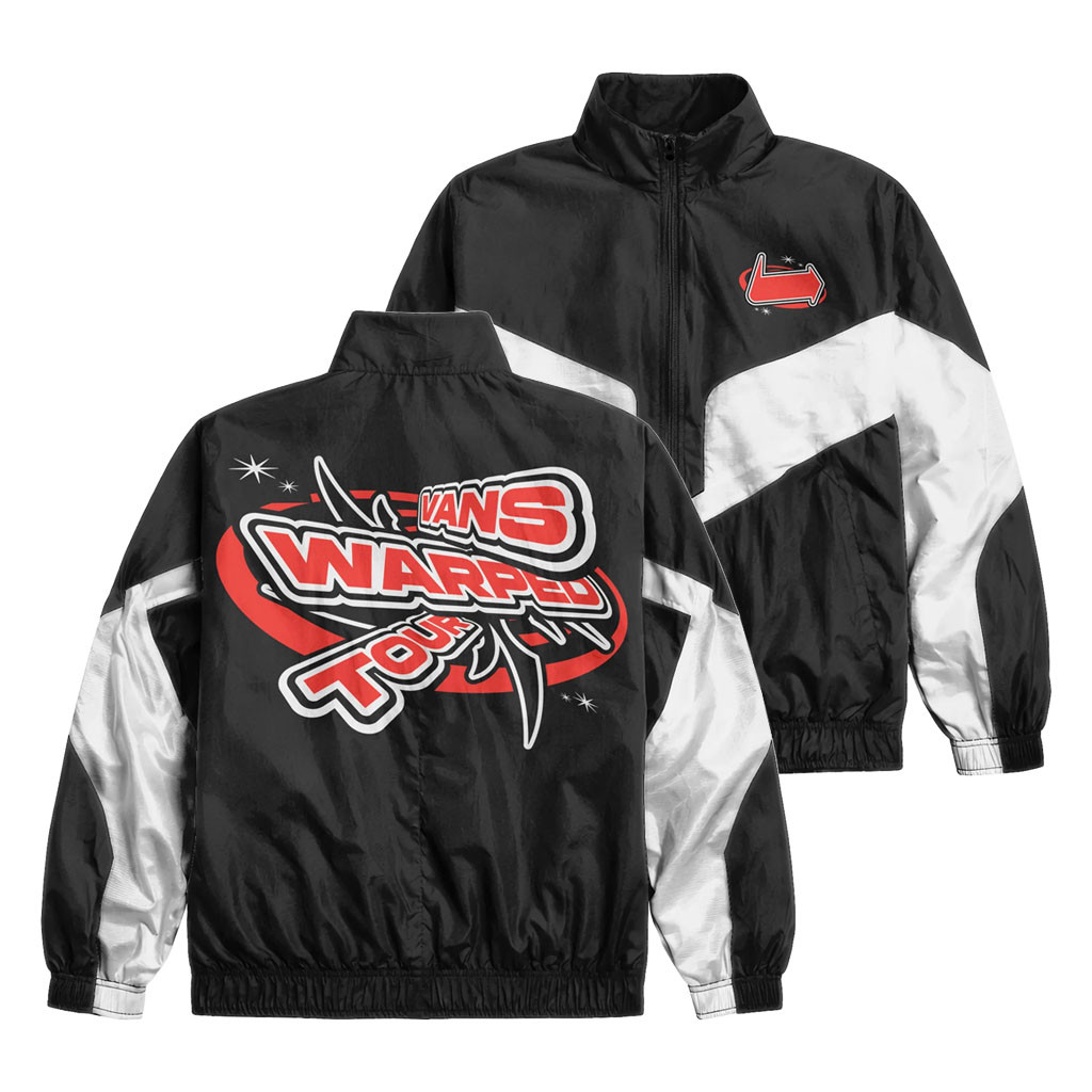 Vans Warped Tour Montreal Merch 2026 Y2K Windbreaker Jacket Cool Gifts For Music Lovers - Kdjoy Vans Warped Tour Montreal Merch 2026 Y2K Windbreaker Jacket Cool Gifts For Music Lovers - Kdjoy