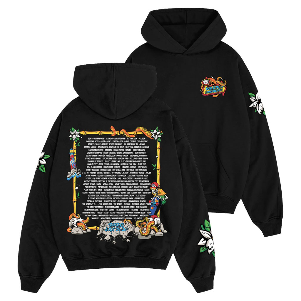 Vans Warped Tour Montreal Merch Vans Warped Tour Long Beach 2026 Lineup Hoodie Gift For Fans - Kdjoy