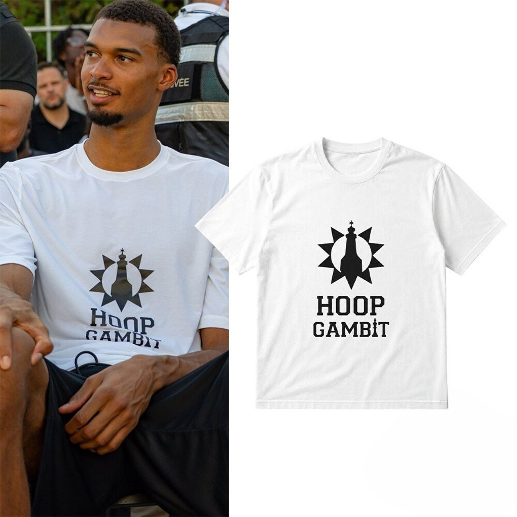 Victor Wembanyama Hoop Gambit T-Shirt Victor Wembanyama SA Spurs Merch Gift For Fans Victor Wembanyama Hoop Gambit T-Shirt Victor Wembanyama SA Spurs Merch Gift For Fans
