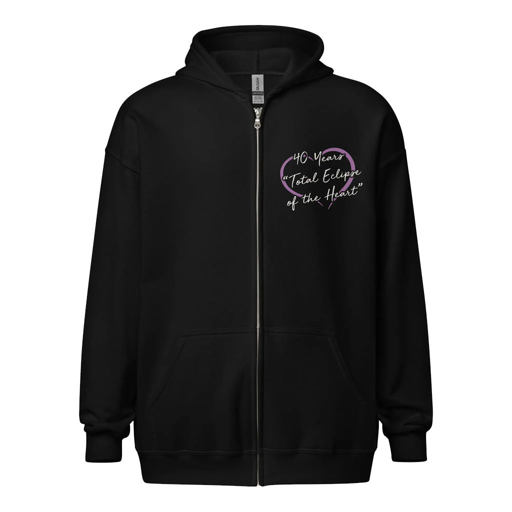 Villains Merch 2026 Bonnie Tyler Total Eclipse 40 Year Zip Hoodie Bonnie Tyler Merch Fan Gifts - Kdjoy