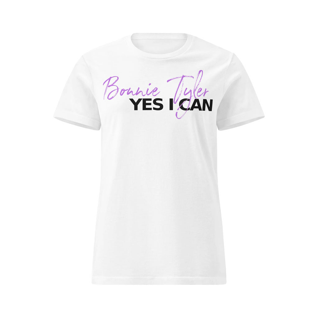 Villains Merch 2026 Bonnie Tyler Yes I Can T-Shirt White Bonnie Tyler Merch Women's - Kdjoy