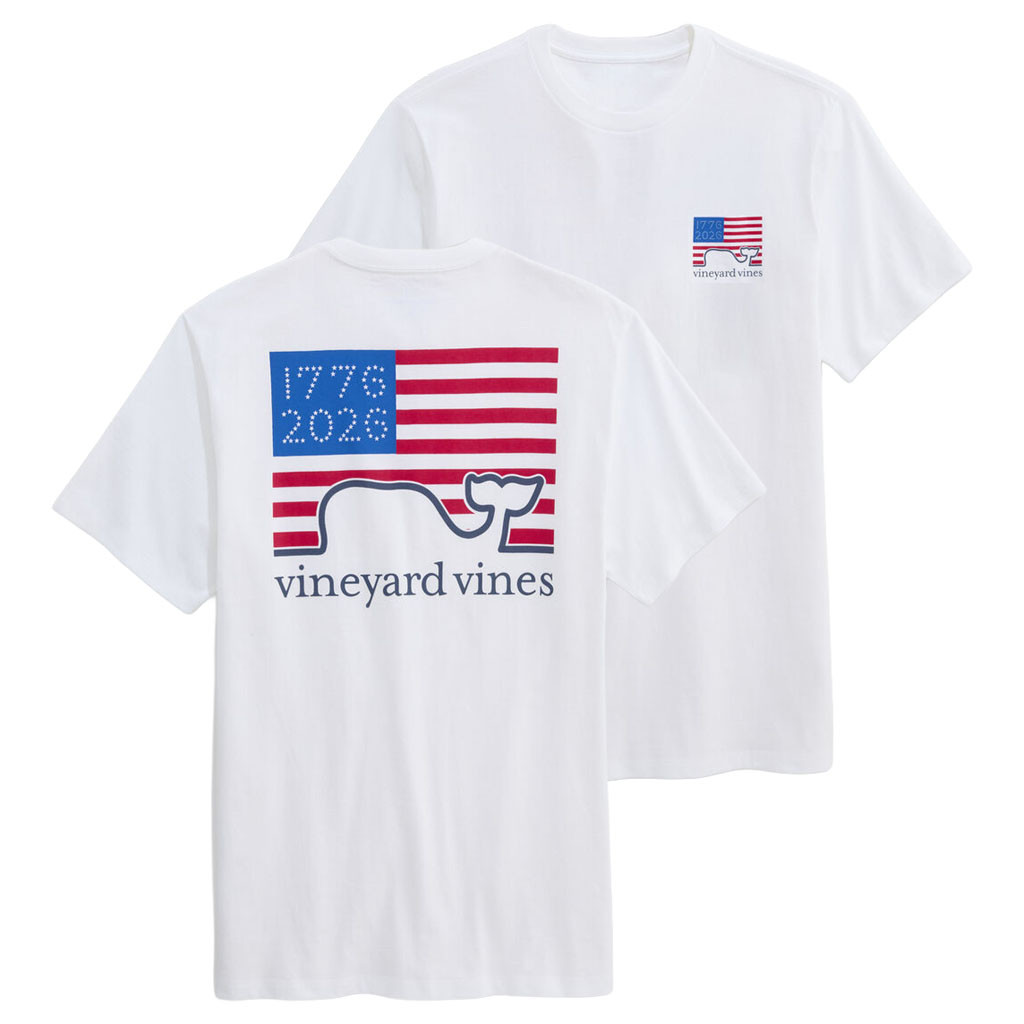 Vineyard Vines Merch 1776 To 2026 Flag T-Shirt White Patriotic Shirt Gift For Fathers - Kdjoy Vineyard Vines Merch 1776 To 2026 Flag T-Shirt White Patriotic Shirt Gift For Fathers - Kdjoy