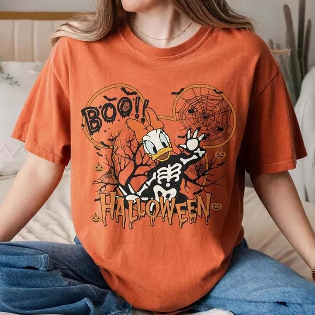 Vintage D Halloween Daisy Duck Shirt Mickey And Friends Characters Shirt Halloween Gifts - Kdjoy Vintage D Halloween Daisy Duck Shirt Mickey And Friends Characters Shirt Halloween Gifts - Kdjoy