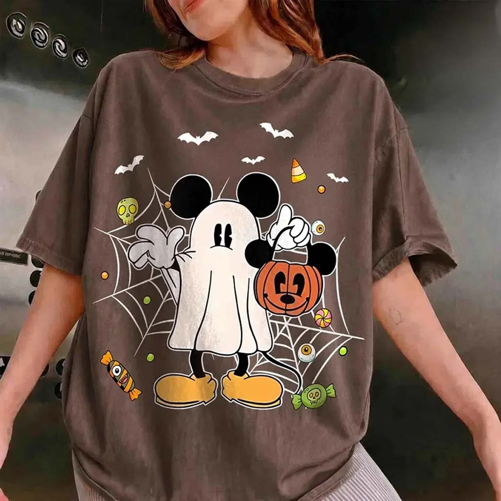 Vintage D Halloween Mickey Mouse T-Shirt Ghost Spooky Season Shirt Halloween Gifts - Kdjoy Vintage D Halloween Mickey Mouse T-Shirt Ghost Spooky Season Shirt Halloween Gifts - Kdjoy