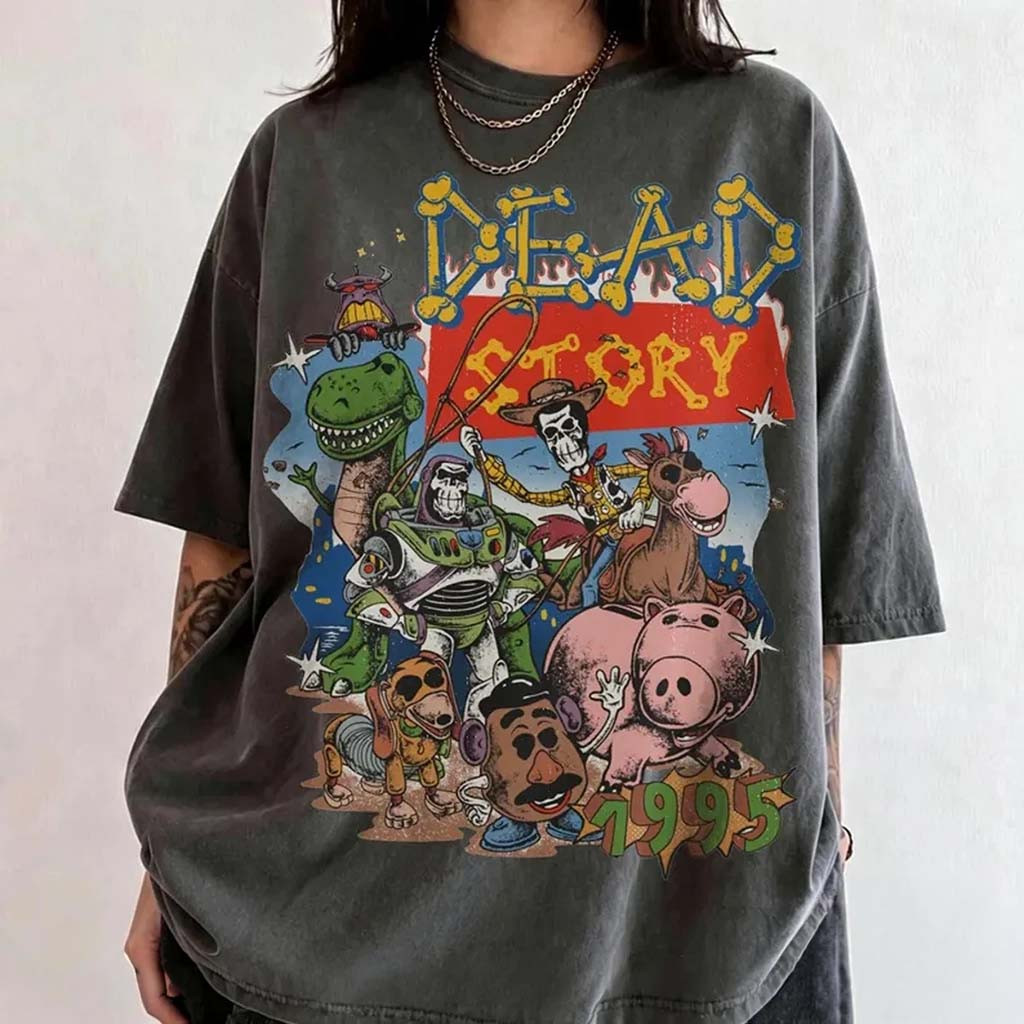Vintage D Pixar Toy Story Halloween T-Shirt Dead Story Shirt Halloween Gift Ideas - Kdjoy Vintage D Pixar Toy Story Halloween T-Shirt Dead Story Shirt Halloween Gift Ideas - Kdjoy